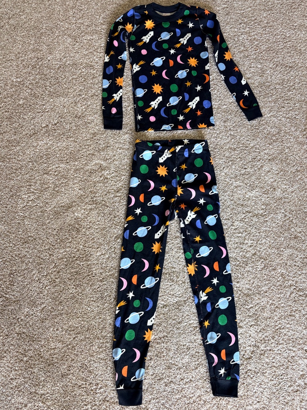 Hanna Andersson Space-Themed Pajama Set